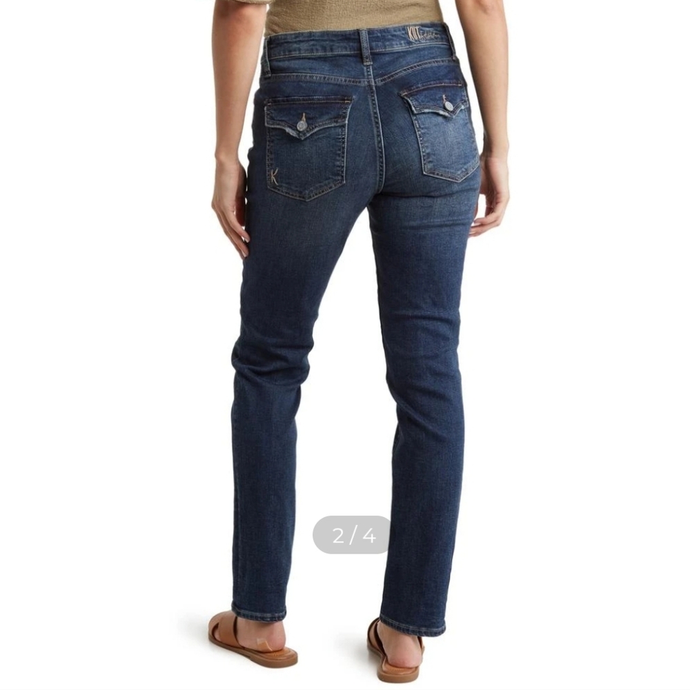 Kut from the Kloth Women's Dark Blue Boyfriend Jeans - Picture 2 of 4
